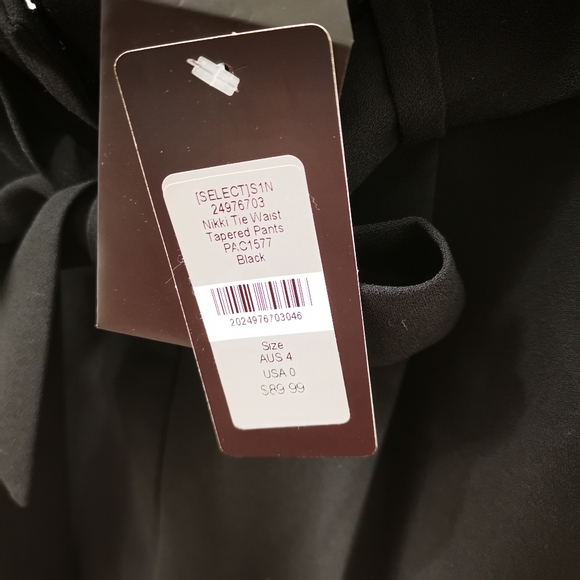 NWT Ever New Melbourne Black Dress/Formal Tapered Pants - Picture 5 of 5